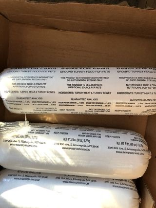 Raws For Paws Recalls Turkey Pet Food Because of Possible Salmonella Health Risk – Dog Food Recall