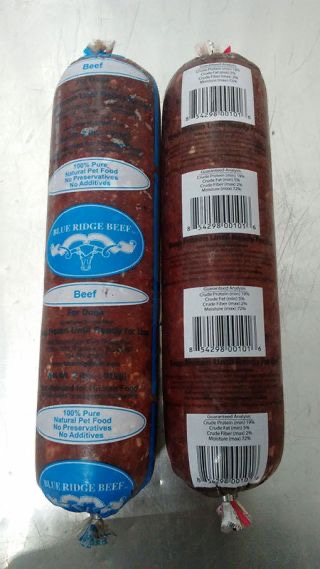 Blue Ridge Beef Voluntarily Recalls BRB Complete Raw Pet Food Lot#GA0131 Because of Possible Contamination
