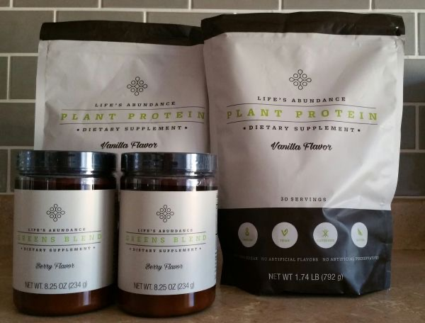 A Delicious Way To Start Your Morning! Life’s Abundance Plant Protein Powder And Greens Blend.