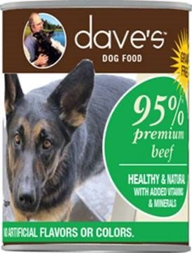Dave’s Pet Food Voluntarily Recalls 95% Premium Beef Canned Dog Food Due To Potentially Elevated Levels Of Thyroid Hormone