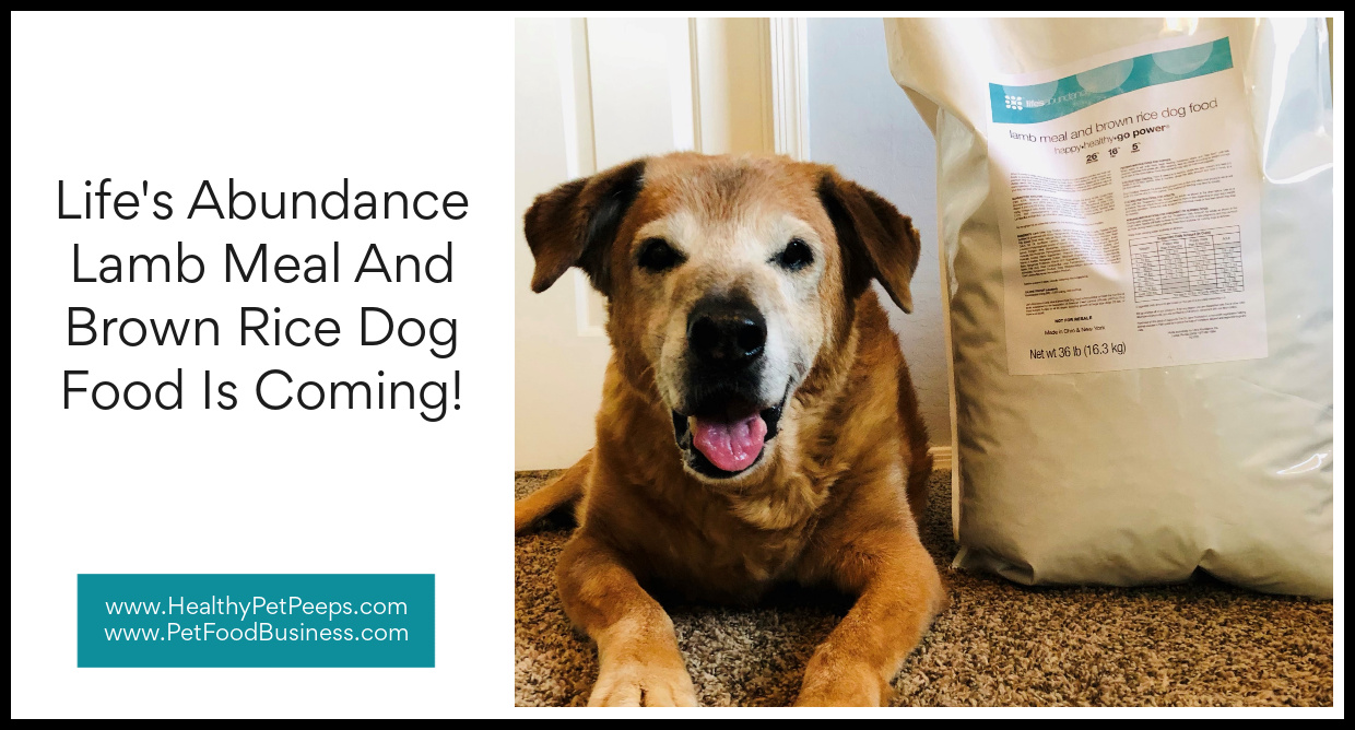 Life’s Abundance Lamb Meal And Brown Rice Dog Food Is Coming!
