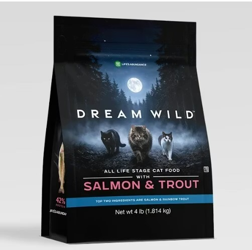 Dream Wild Cat Food with Salmon and Trout from Life’s Abundance