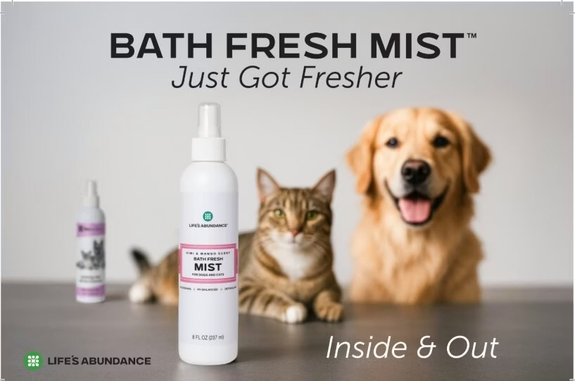 Bath Fresh Mist For Dogs And Cats Improved!